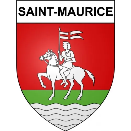 saint maurice 94 ville stickers blason autocollant adhesif